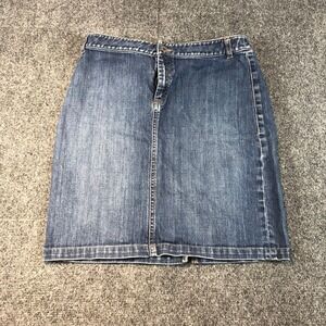 Banana Republic Blue Jean Skirt Womans size 6 Made in Turkey
